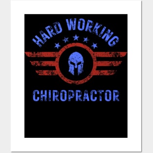 AMERICAN SPARTAN HARD WORKING CHIROPRACTOR Posters and Art